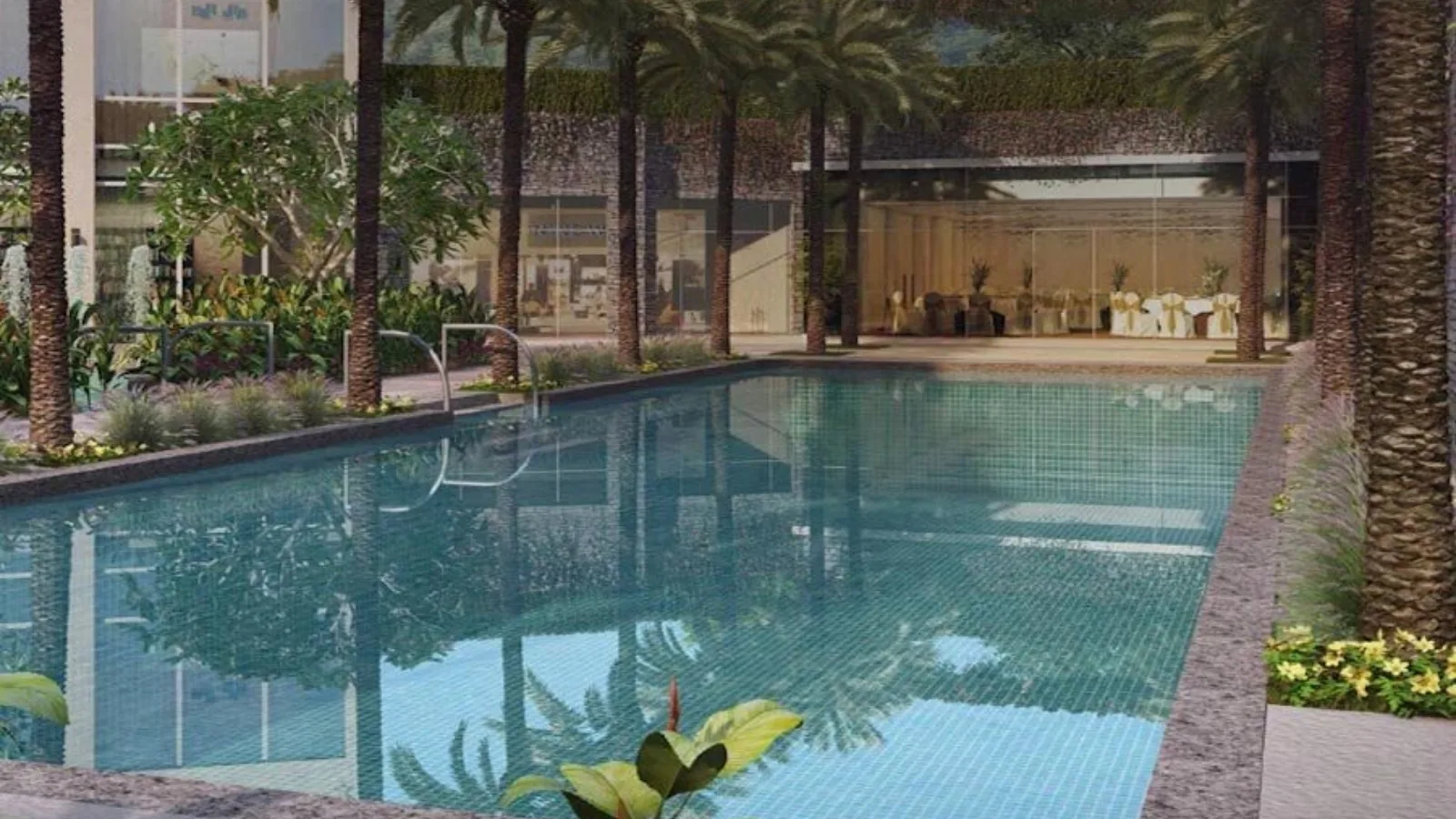 DLF-The-Crest-Apartments-and-Penthouse-In-Sector-54-Gurgaon-pool 2